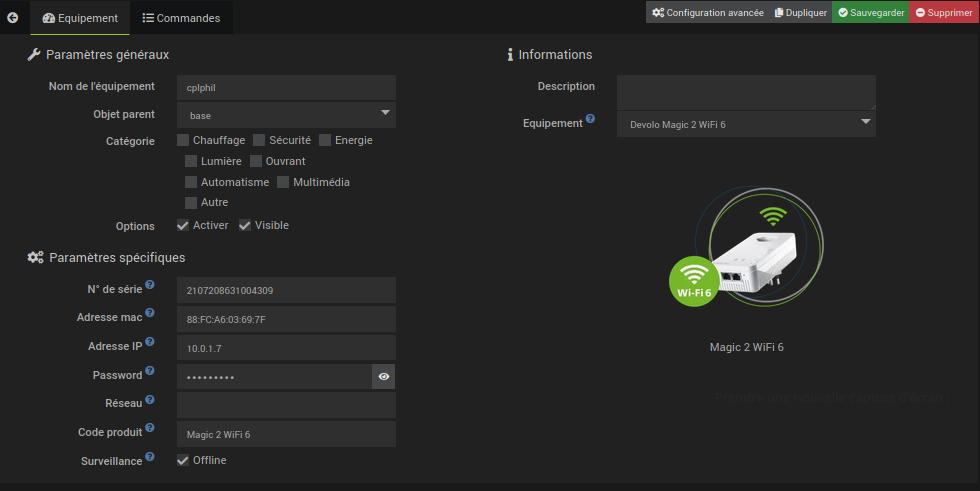 équipement manageable_configuré